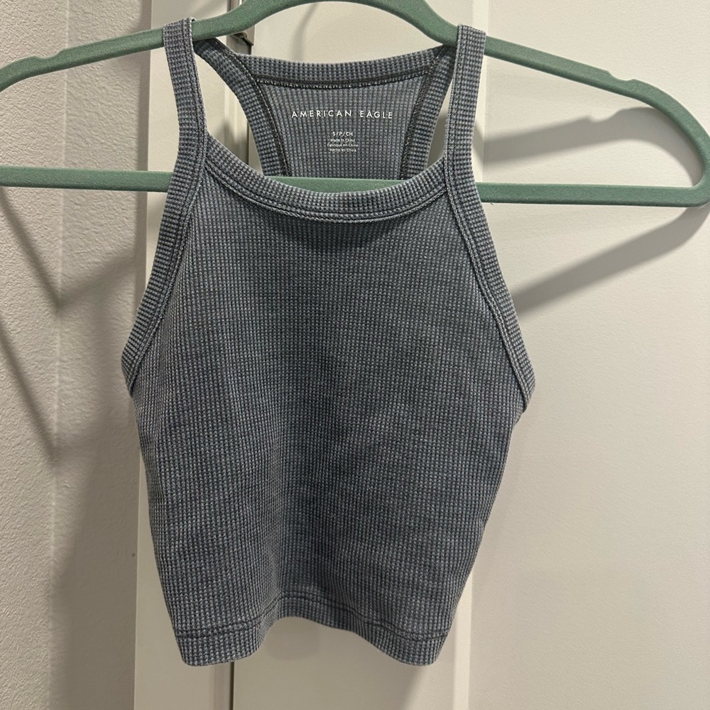 American Eagle Cropped Razorback Tank